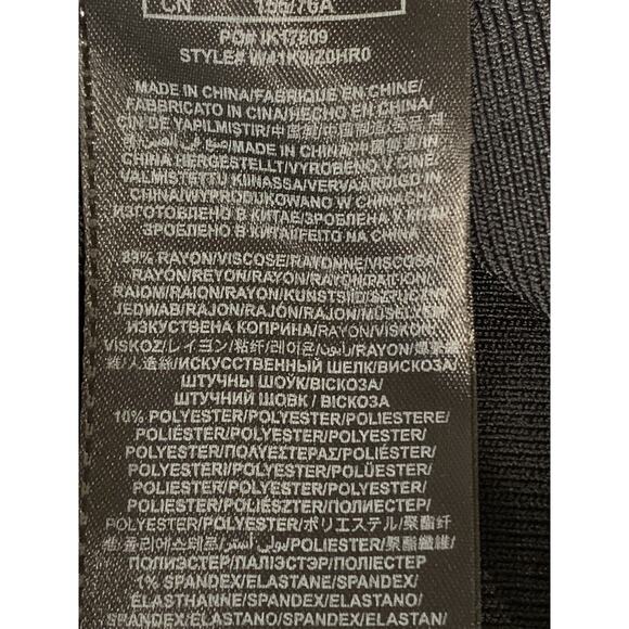 Guess Sweater Mirage Cut Out Bandage Black Dress W41K0IZ0HR0 NWT $138 XS - Picture 9 of 11